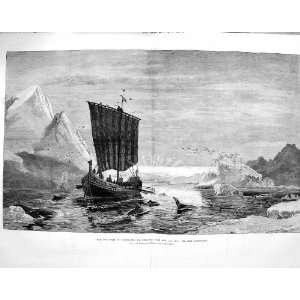  1875 Discovery Greenland King Eric Red Viking Boat