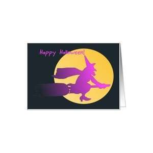  Happy Halloween Bewitched Witch Card Health & Personal 
