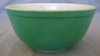 Qt Vintage Pyrex Primary Green Mixing Bowl Ovenware  