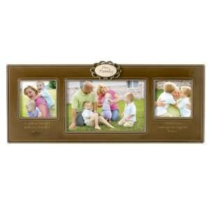 Grasslands Road New Beginnings Frame, Triple Opening Brown Ceramic Our 