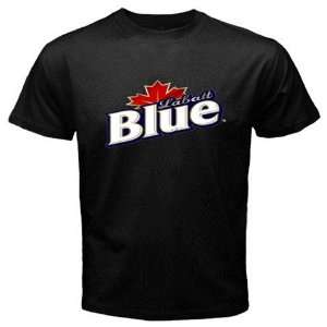 Labatt Blue Beer Logo New Black T shirt Size L Free 