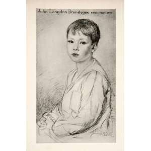  Portrait Drawing John Langdon Brandegee Albert Sterner American Art 