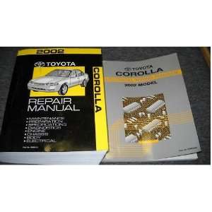 2002 Toyota Corolla Service Repair Shop Manual Set OEM 