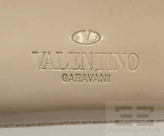 Valentino Garavani Beige Patent Leather Histoire Satchel NEW  