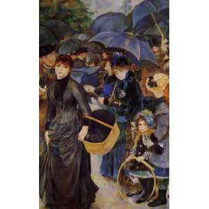 Oil Painting Umbrellas Pierre Auguste Renoir Hand Painted Art 