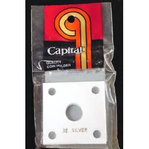   Capital Plastics 2x2 Holder   3 CENT SILVER in White 