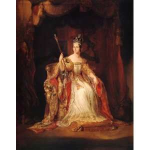  QUEEN VICTORIA BY GEORGE HAYTER PRINT REPRODUCTION ON 