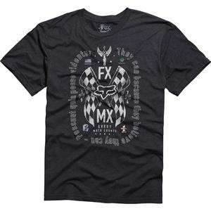  Fox Racing FXMX Heather T Shirt   Large/Heather Black Automotive