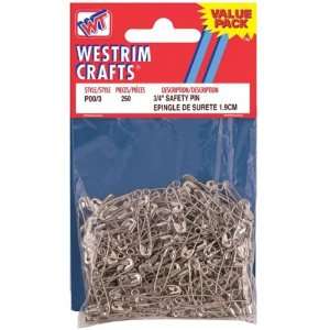  Value Pack Safety Pins 3/4 250/Pkg Silver Arts, Crafts & Sewing