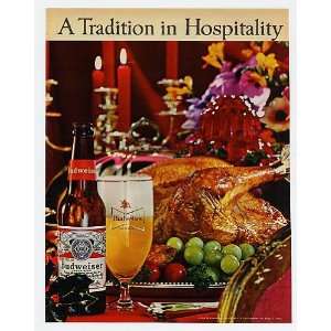  1963 Bud Budweiser Beer Tradition in Hospitality Print Ad 