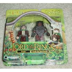   Lord of the Rings Frodo & Uruk hai Swordsman Mini Mates Toys & Games