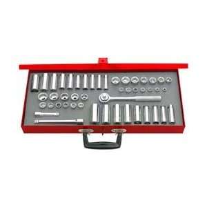  Urrea 48pc 3/8dr Sae/met 6pt Chrome Socket Set