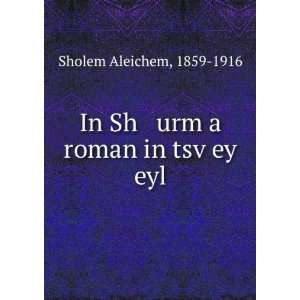  In Sh urm a roman in tsvÌ£ey eyl 1859 1916 Sholem 