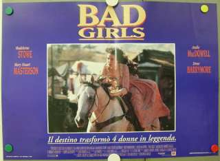 de80 BAD GIRLS DREW BARRYMORE STOWE 6 orig POSTER ITALY  