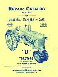 Minneapolis Moline U UTU UTO Parts Manual Catalog 283A  