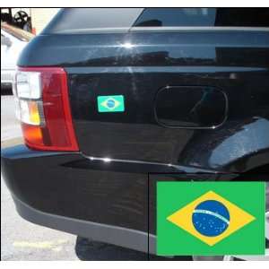  Fridgedoor Domed Brazil Country Flag Automotive