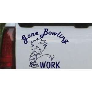 Gone Bowling Pee On Work Decal Sports Car Window Wall Laptop Decal 