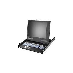  1U Rackmount Console with 17inch LCD