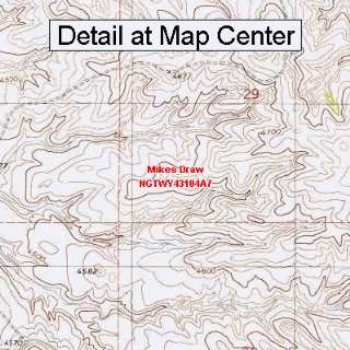   Map   Mikes Draw, Wyoming (Folded/Waterproof)