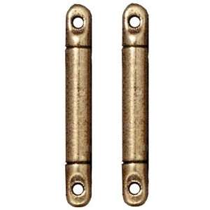 Brass Oxide Finish Lead Free Pewter 3/4 Inch Add A Bead Connector Link 