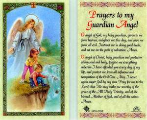 Angel of God My Guardian Protect Me Holy Card HC205 Catholic Prayer 
