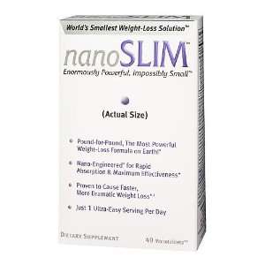 nanoSLIM Worlds Smallest Weight Loss Solution, 40 Capsules, From 