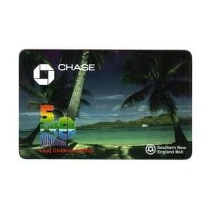  Collectible Phone Card 5m Chase Manhattan (Bank) Tropical 