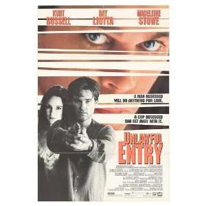  Unlawful Entry Original Movie Poster, 27 x 40 (192 