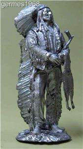 144 Tin 54mm Figure Soldier Leader Sioux Red Cloud  