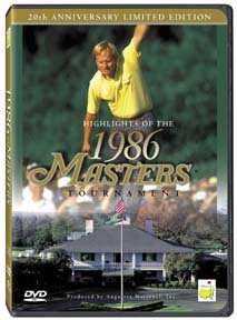 Jack Nicklaus The 1986 Masters Golf Tournament DVD NEW 723952077622 