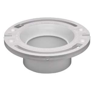  Oatey 43527 PVC Adjustable Flange with Test Cap, 3 Inch or 