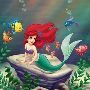   Disney Little Mermaid Ariel with Fish Button B DIS 0271 Toys & Games