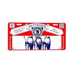  BUTTWISER BEER GIRLS IN THONGS LICENSE PLATE plates tag 