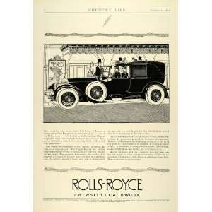   Limousine Brewster Coachwork Luxury Car   Original Print Ad Home