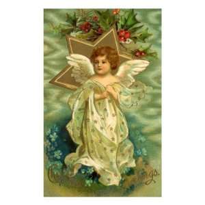 Christmas Angel, 1911 Giclee Poster Print, 18x24