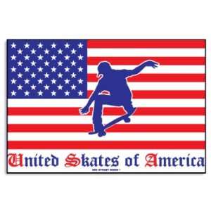 United Skates of America Aluminum Sign