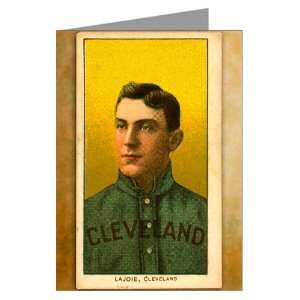  Single Greeting Card of Nap Lajoie, Clevland Bluebirds 