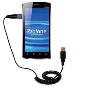  Coiled USB Cable for the Asus PadFone with Power Hot Sync 