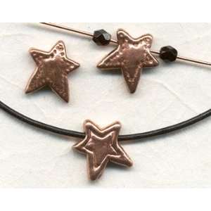  Asymmetrical Copper Star Bead, Hollow Construction Arts 