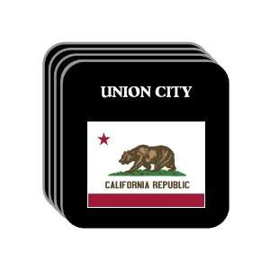  US State Flag   UNION CITY, California (CA) Set of 4 Mini 