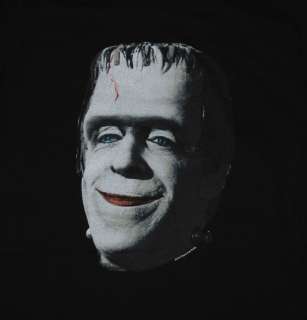 The Munsters Herman Munster Face Funny TV Show Soft T Shirt Tee  