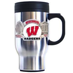  Wisconsin Badgers College Travel Mug
