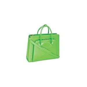   Lake Forest Italian Leather Ladies Briefcase   Green