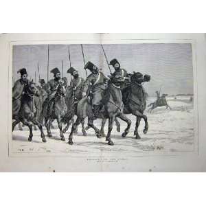  1876 Cossacks March Horses War Soldiers Hodgson Art