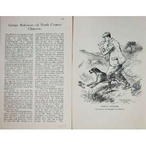   1903 Antique Print George Robinson Huntsman Darlington