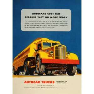   Truck Fuel Oil Tanker Ardmore PA   Original Print Ad