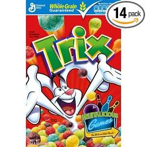 Trix Cereal, 14.8 Ounce Boxes (Pack of 14)  Grocery 