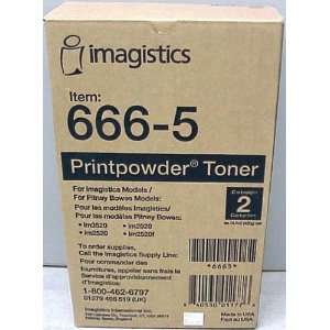 Pitney Bowes 666 5 Printpowder Toner (2 Pack)