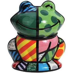 Romero Britto Cookie Jar   Frog