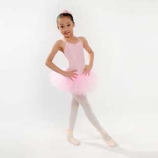Girls Leotard Dance Ballet Dress Skirt Tutu Pink  